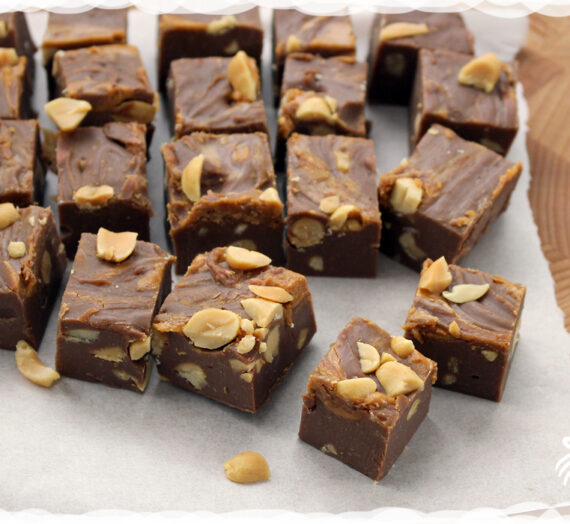 Chocolade-pinda(kaas) fudge