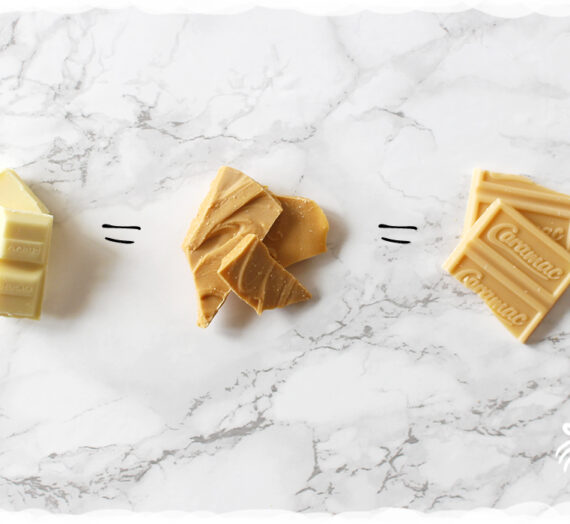 Gekarameliseerde witte chocolade